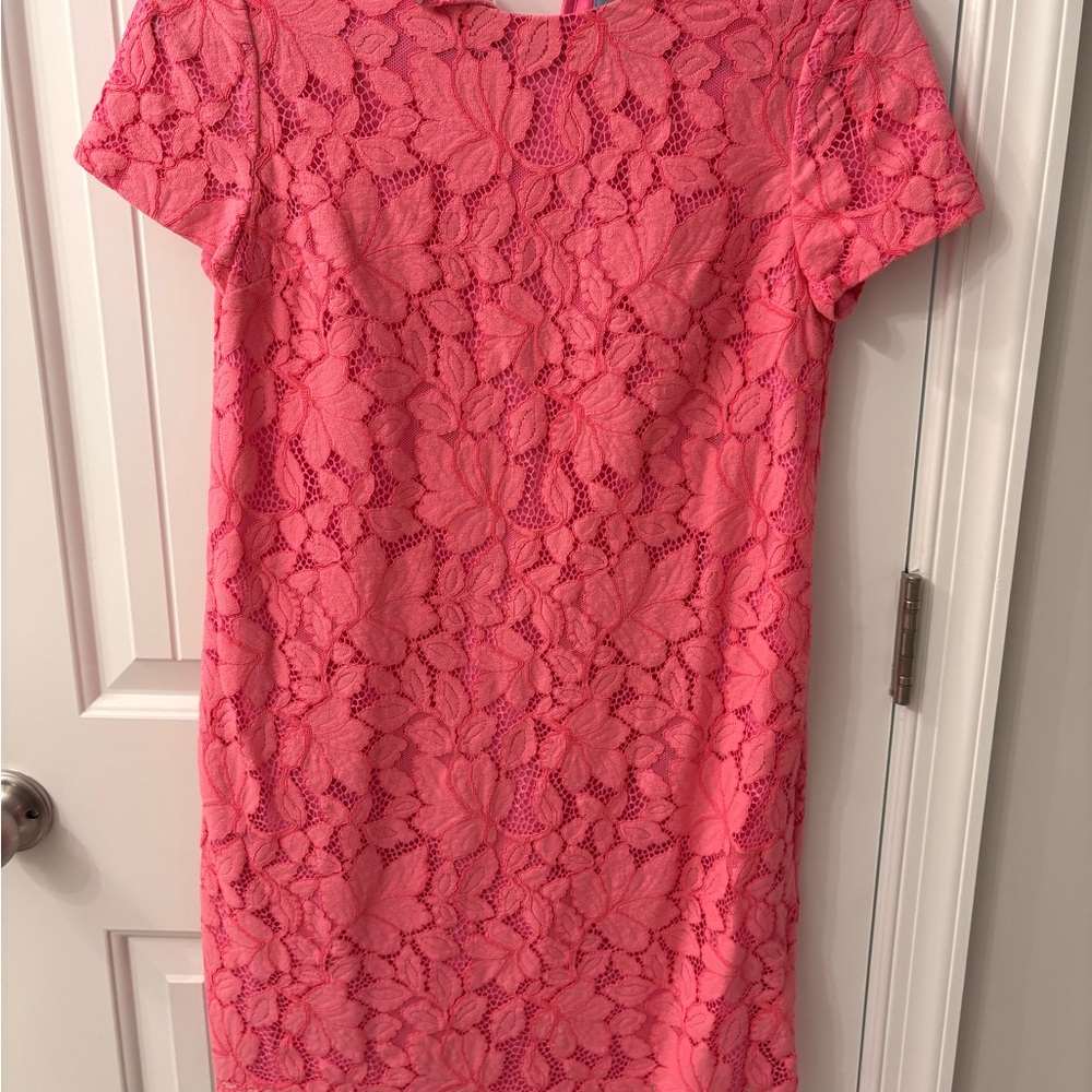 CeCe Pink Lace Mini Dress